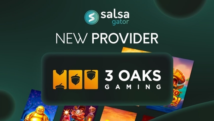 salsa gator passa a ofertar os jogos da desenvolvedora 3 oaks gaming