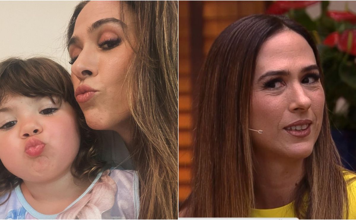 bastante emocionada, tata werneck comove telespectadores ao se declarar para a filha