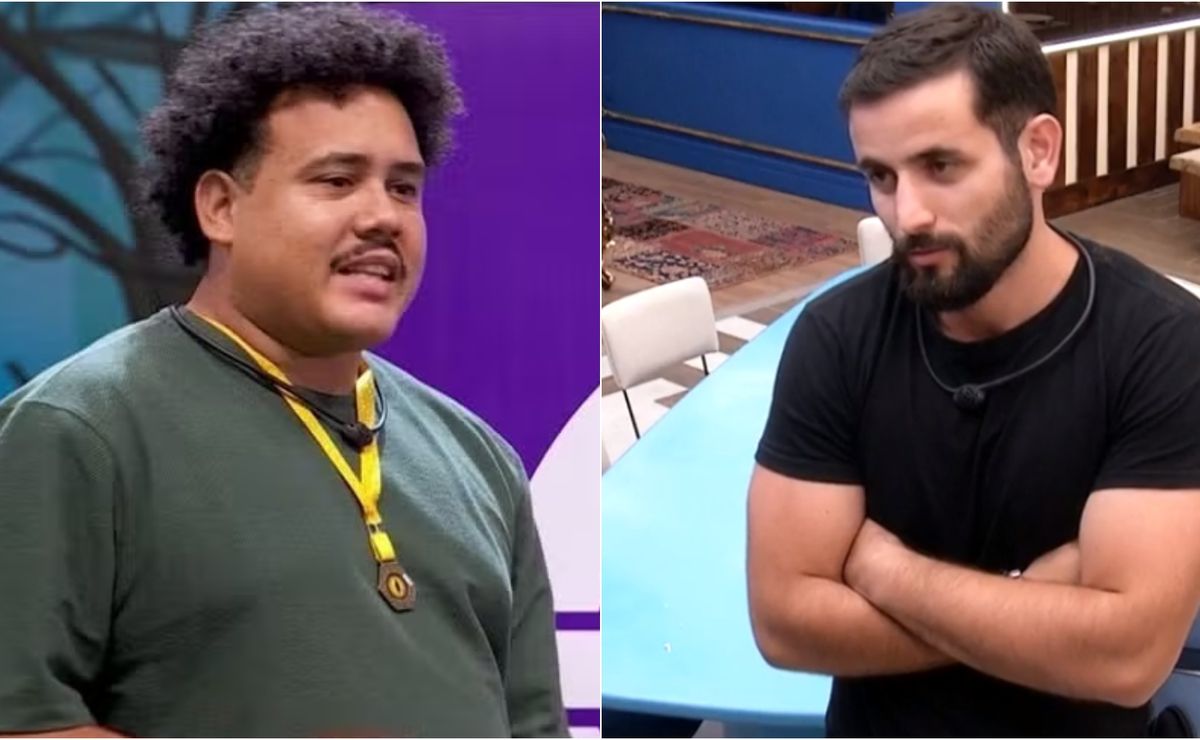 bbb 24: lucas henrique 'cutuca' meleca do nariz e acaricia cabelo de matteus