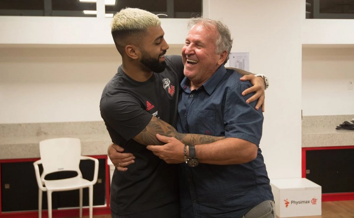gabigol 'prevê' rival do fla na final do carioca e faz aposta inusitada com zico: "eu pago o jantar"