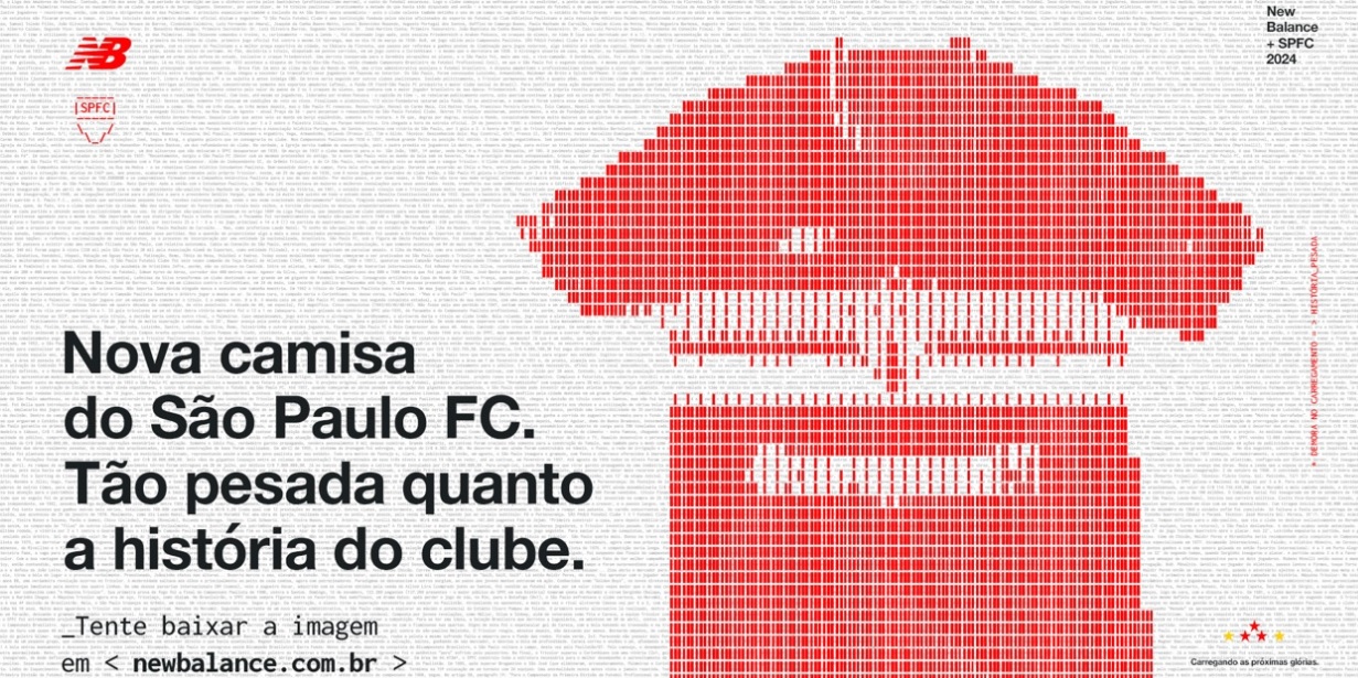 new balance inicia campanha de lançamento do primeiro uniforme com o são paulo