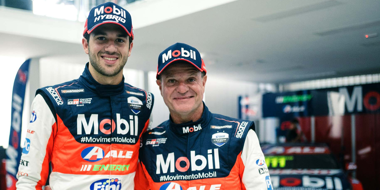 ale combustíveis e mobil renovam parceria com dudu e rubinho barrichello para a temporada 2024 da stock car