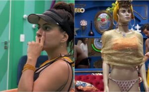 bbb 24: fernanda encontra roupa rasgada após gravação de quadro e se irrita