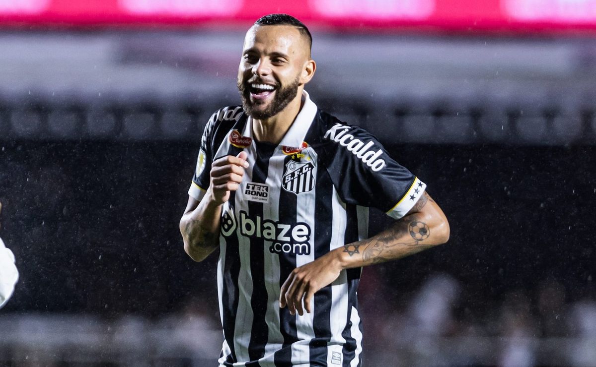 se destacando, atacante pode se tornar titular no santos 'ao lado' de guilherme