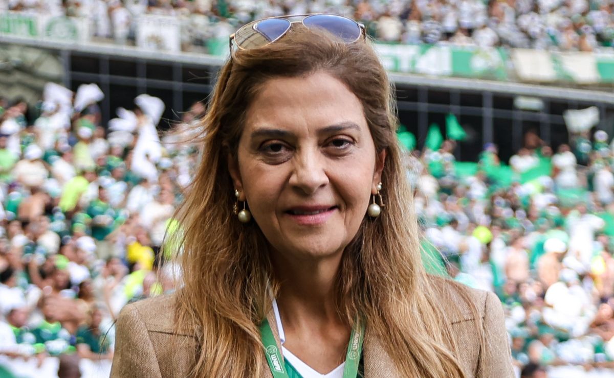 leila 'dá as caras' após vice do palmeiras na supercopa e manda recado