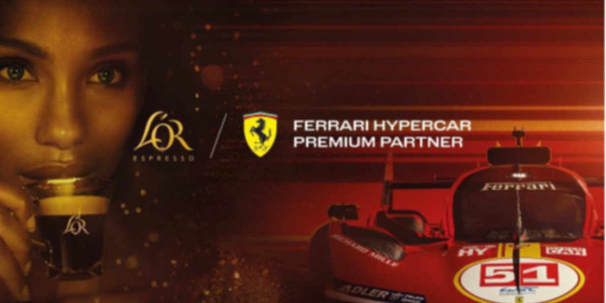 l’or espresso fecha parceria global com a ferrari 