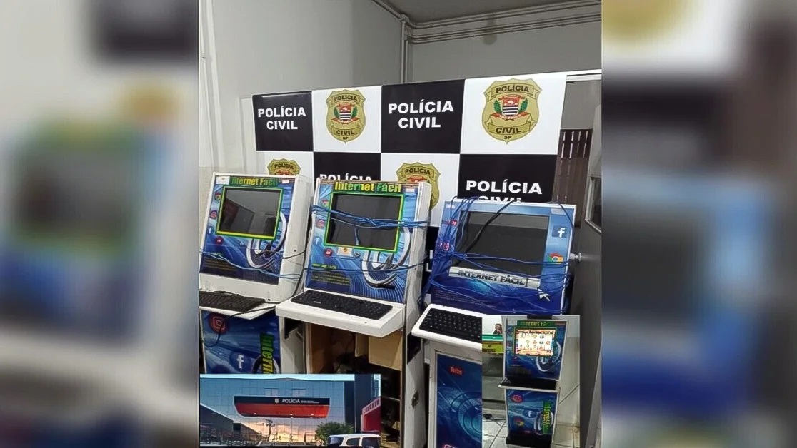 polícia civil apreende máquinas caça níqueis em operação contra o jogo ilegal em fernandópolis