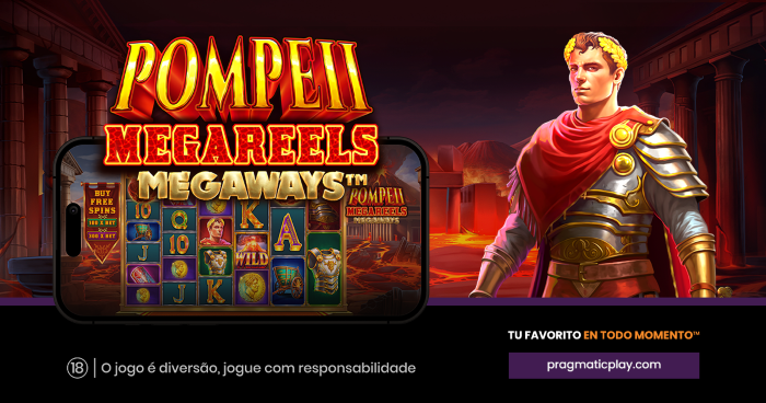 pragmatic play concede recompensas incríveis no caça níquel pompeii megareels megaways™  