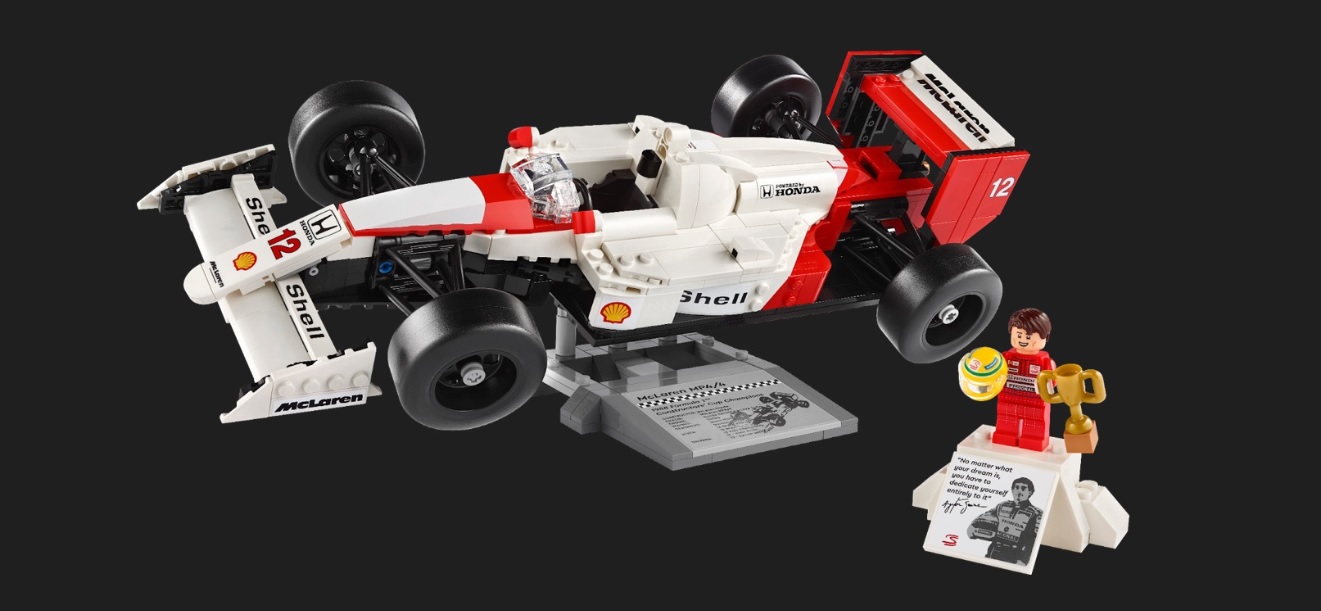 senna brands e lego lançam carro inédito da mclaren do primeiro título de ayrton senna na f1