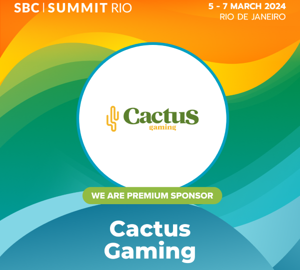 cactus gaming confirma participação como premium sponsor no sbc summit rio