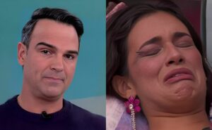 bbb 24: alane tem crise de choro após 'bronca' de tadeu schmidt