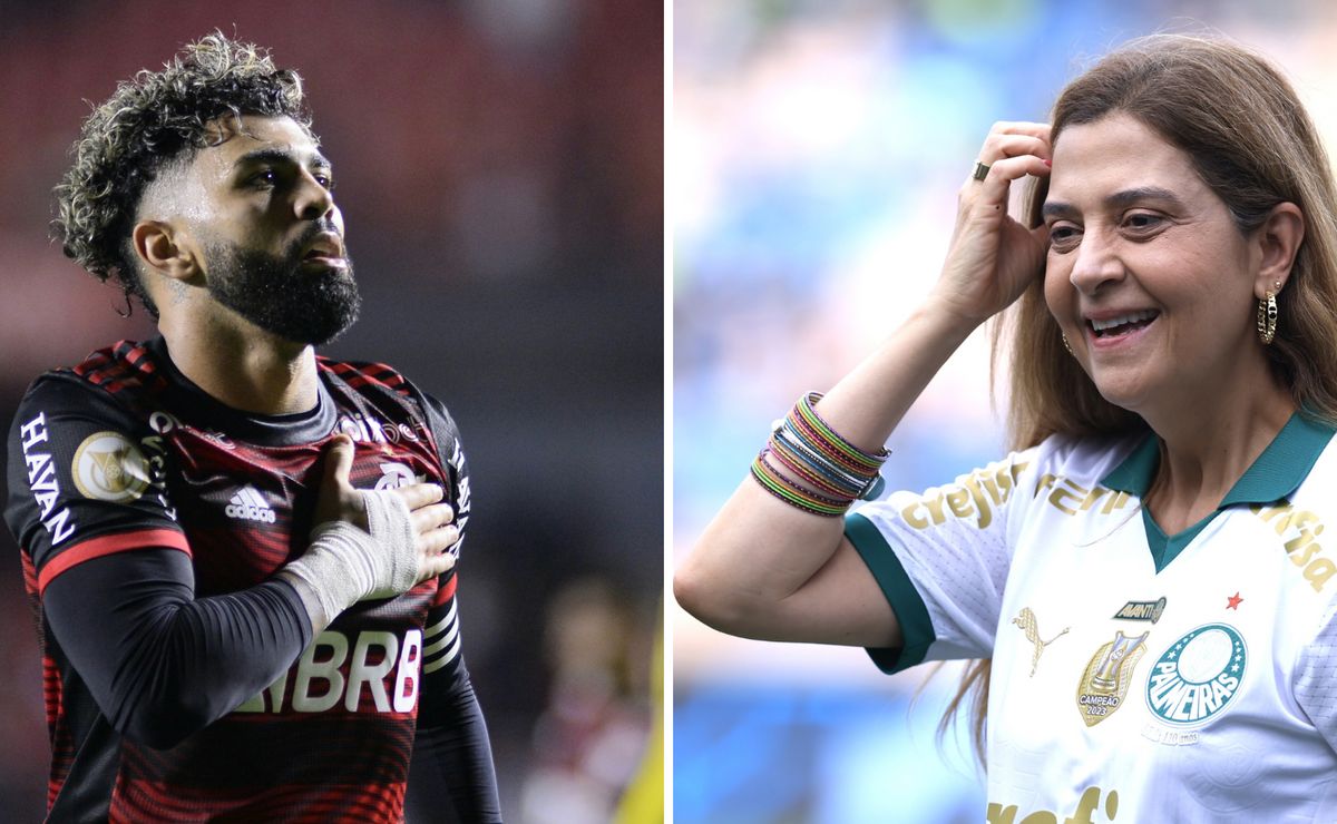 leila pereira admite interesse em gabigol, do flamengo