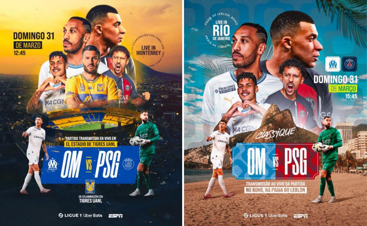 ligue 1 uber eats promove clássico entre psg x olympique com eventos especiais na américa