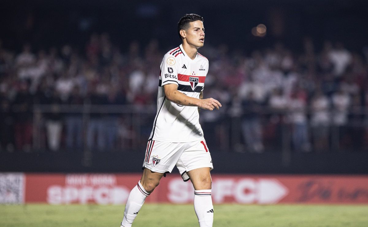 james rodríguez desfalca treino do são paulo; saiba quando irá retornar