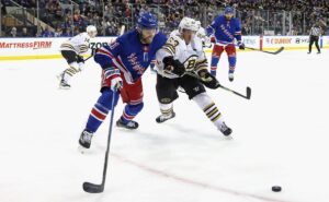 líderes de divisão, bruins e rangers se chocam pela nhl nesta quinta