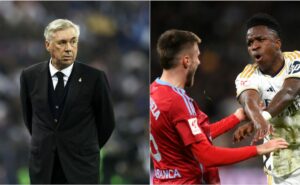 ancelotti comenta sobre quantidade de cartões recebidos por vini jr.: "frustrante"