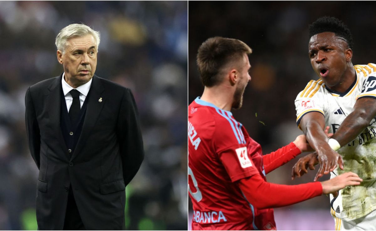 ancelotti comenta sobre quantidade de cartões recebidos por vini jr.: "frustrante"