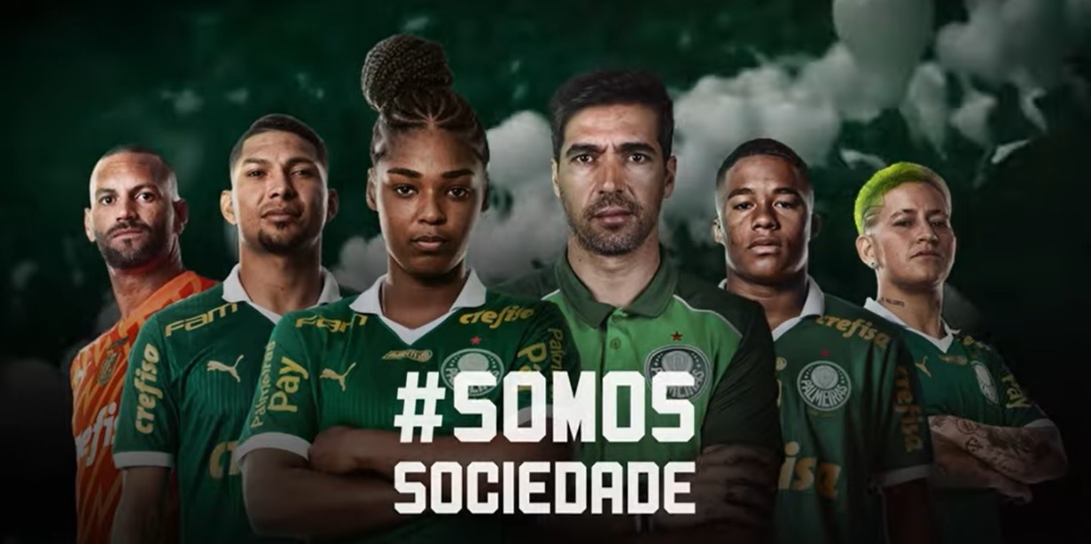 palmeiras promove campanha contra o ódio dentro e fora do futebol