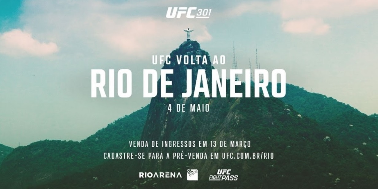 UFC anuncia volta ao Rio de Janeiro em 2024, com evento na Rioarena, no