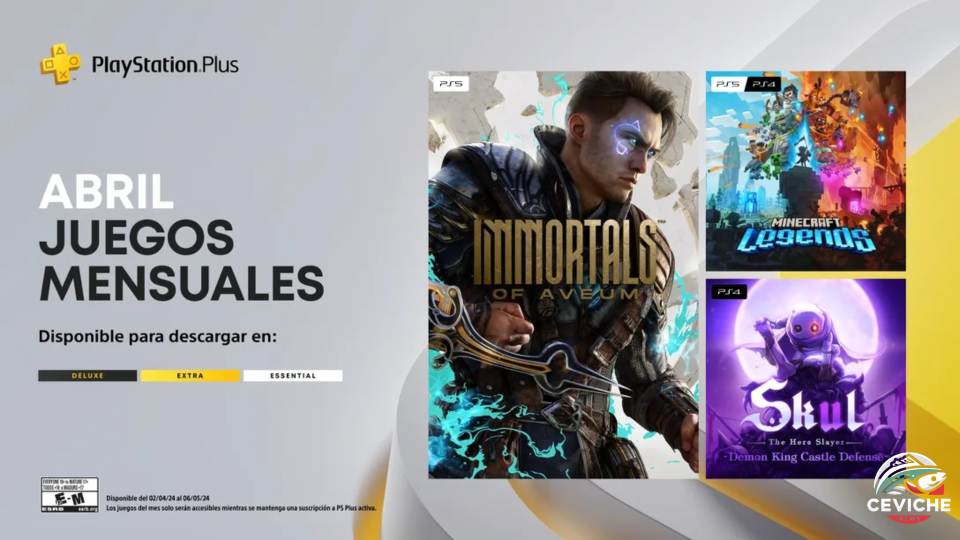 playstation plus se renueva en abril con immortals of aveum, minecraft legends y skul: the hero slayer