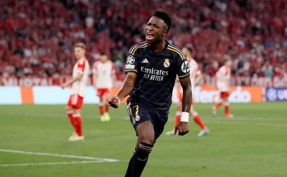 champions league: com dois de vini jr, real madrid empata com bayern de munique