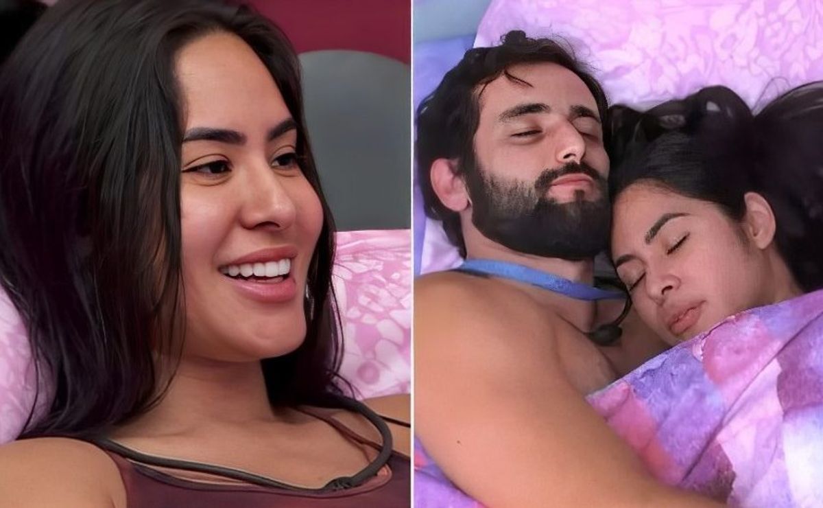 bbb 24: isabelle e matteus ‘trocam carinhos’ e projetam futuro no edredom: “pai?”