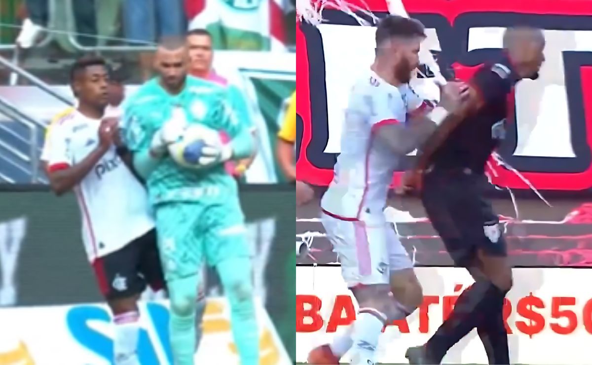 torcedores do flamengo comparam empurrão de weverton com o de léo pereira, e cobram pênalti