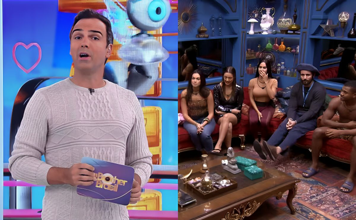 bbb 24: tadeu schmidt dá bronca em brothers após a formação do paredão