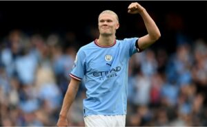 haaland é o responsável por mais de 25% dos gols do manchester city na premiere league