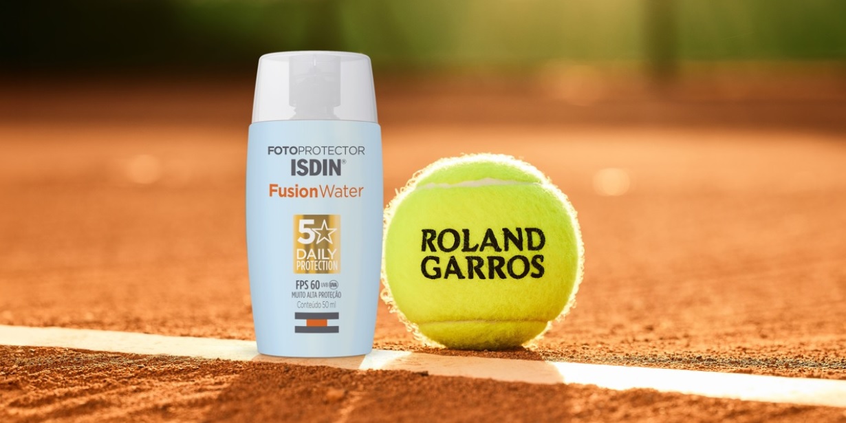 patrocinadora do rio open, isdin fecha acordo com roland garros