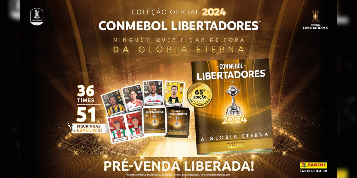 panini apresenta nova edição do álbum de figurinhas da libertadores