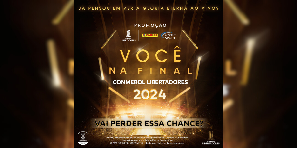 conmebol, absolut sport e panini promovem ação que levará torcedores para final da libertadores