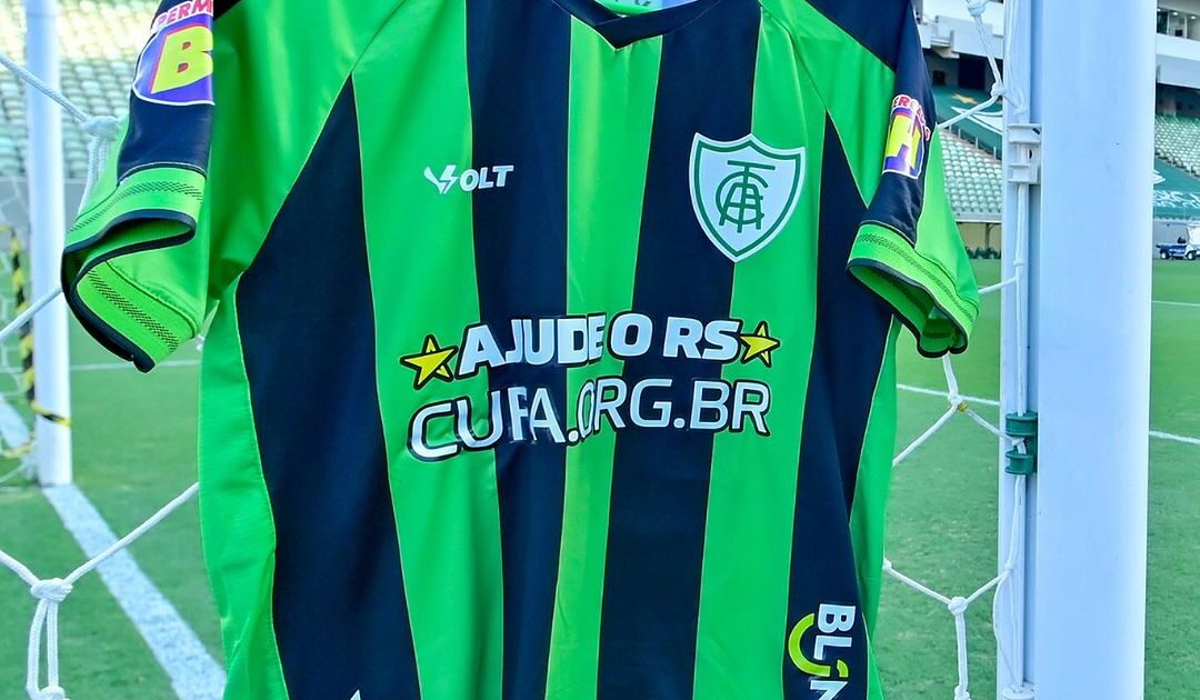 estrelabet cede espaço na camisa do américa mg para campanha de ajudar ao rio grande do sul