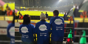 criciúma faz ação sustentável com torcedores em partida contra palmeiras