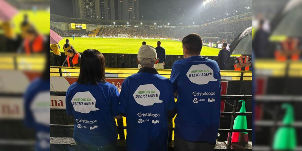 criciúma faz ação sustentável com torcedores em partida contra palmeiras