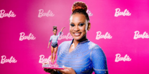 medalhista rebeca andrade ganha versão barbie em coleção “mulheres inspiradoras”