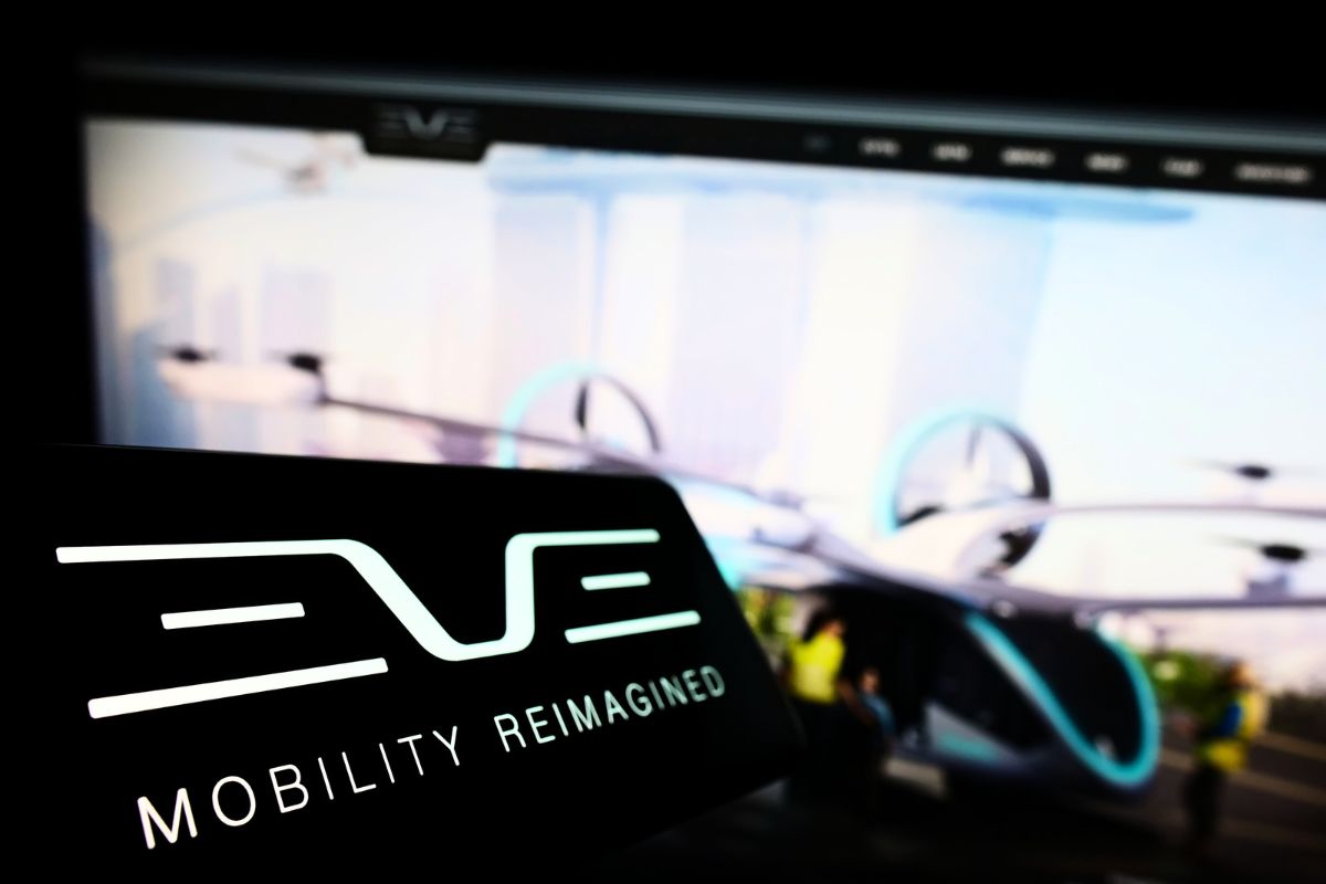 eve reveals first images of its under construction flying car