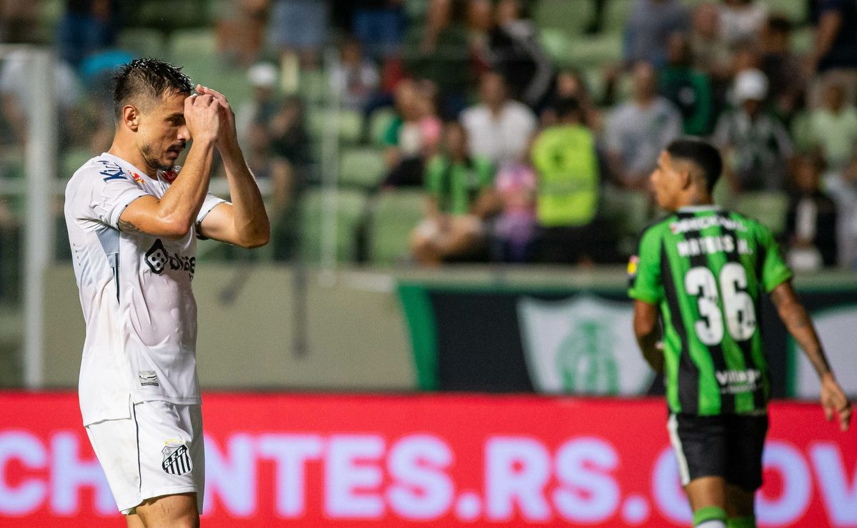 santos perde para o américa mg, em jogo marcado por polêmica; veja atuações