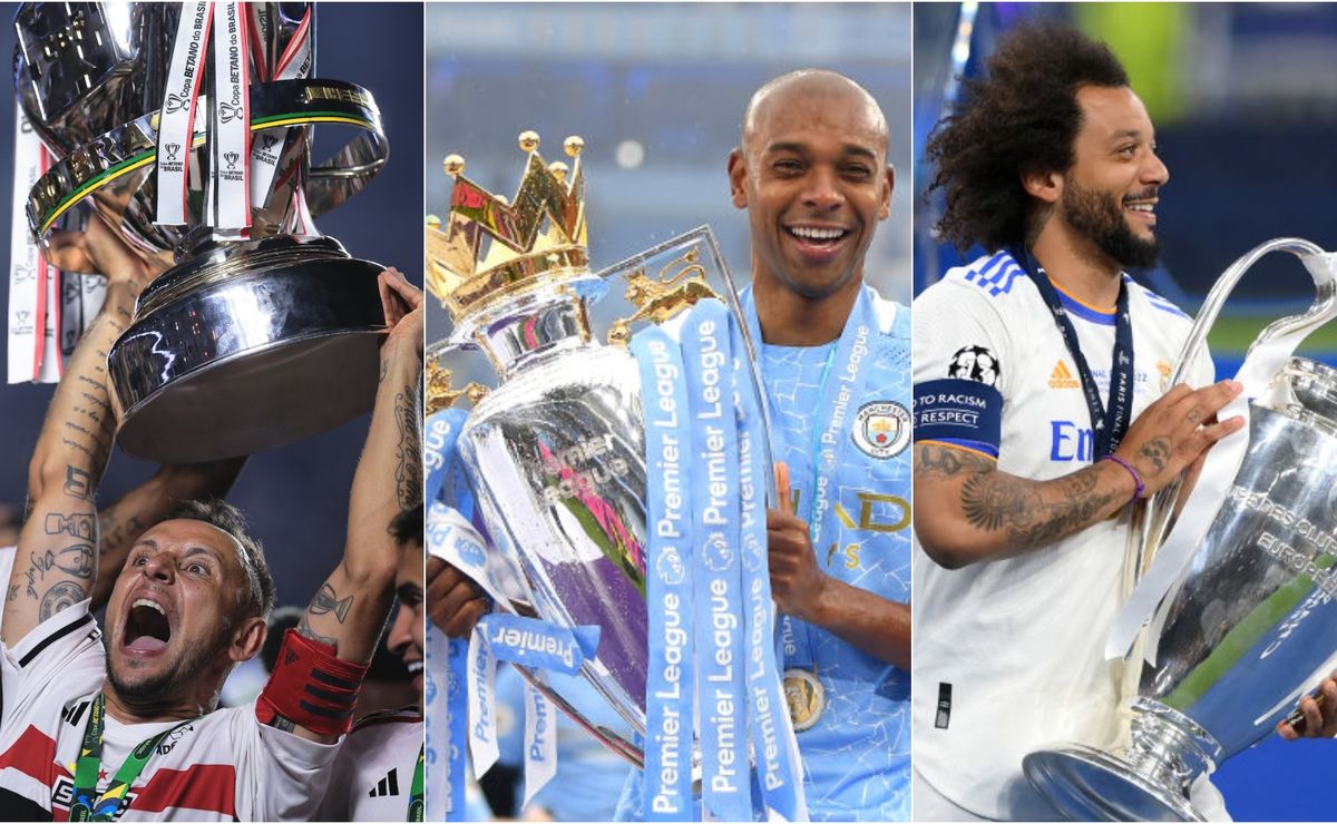 saiba qual jogador de cada time da série a tem mais títulos conquistados na carreira