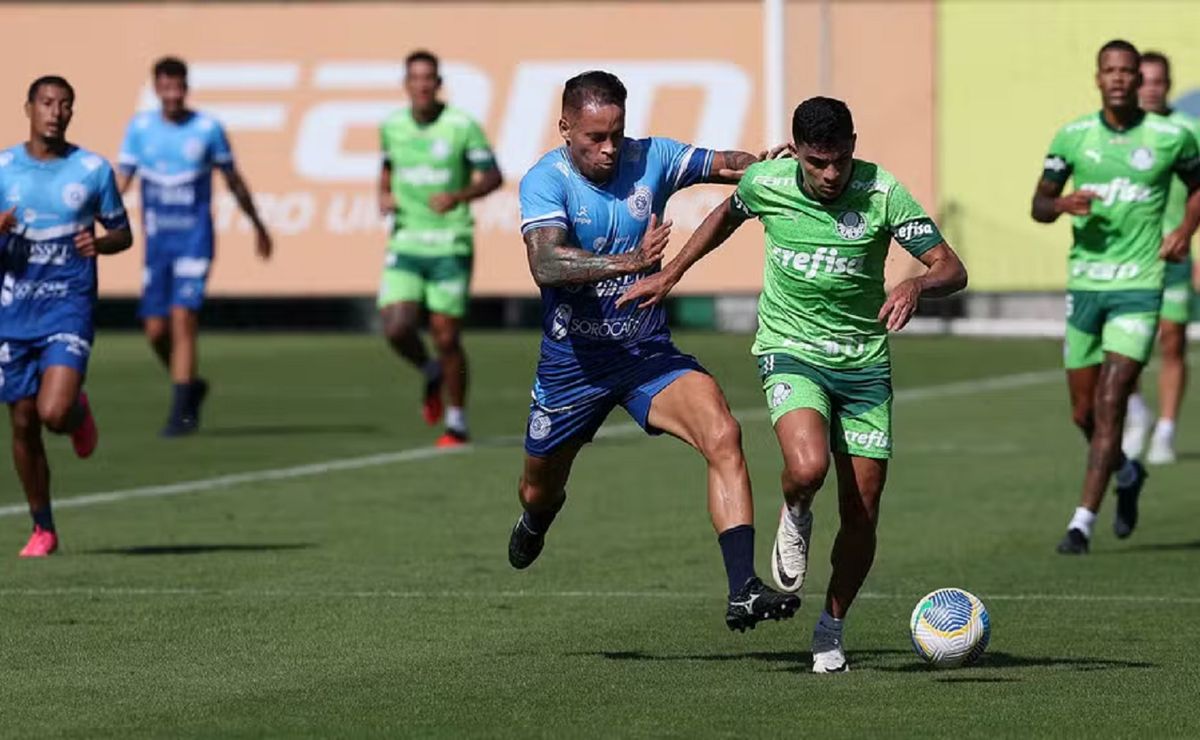 com novidades, palmeiras bate são bento por 6 a 1 em jogo treino realizado neste sábado (18)