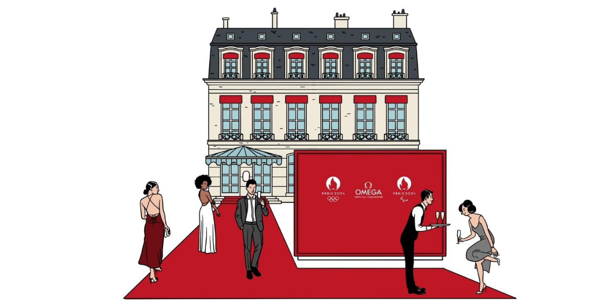 omega apresenta a omega house paris para as olimpíadas de 2024