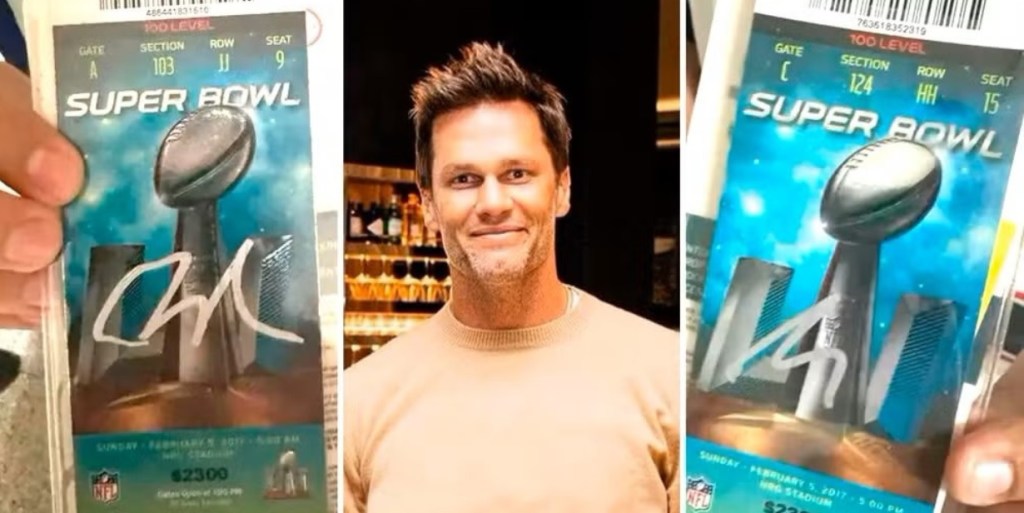 quanto vale um “rabisco” de tom brady?