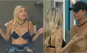 a grande conquista 2: liziane e fellipe trocam ofensas durante discussão após brincadeira