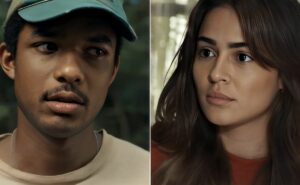 renascer: no mato, joão pedro perde a noção e trai sandra com mariana