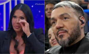 emocionada, gracyanne revela que mantém contato com belo e desabafa: "todos os dias"