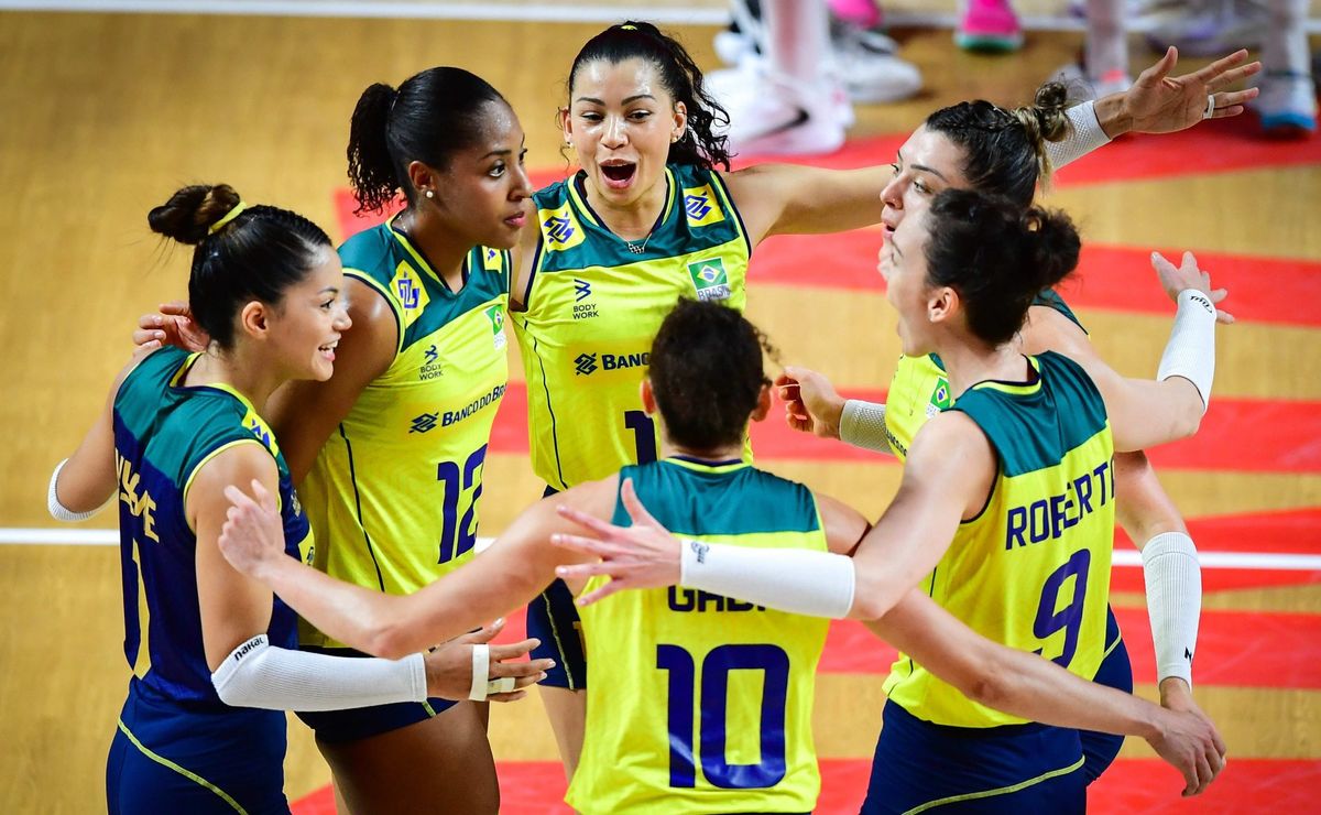 invicto, brasil irá enfrentar a tailândia nas quartas de final da liga das nações de vôlei feminino