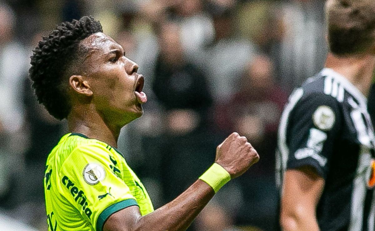 estêvão marca golaço, e palmeiras goleia atlético mg na arena mrv; confira as notas