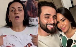 mãe de matteus 'prevê' gravidez de isabelle e mostra enxoval para futuros netos