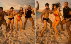 ex bbb beatriz reis se diverte em dança com matteus, pizane e marcus no maranhão