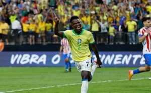 vinicius júnior critica conmebol, mas sai feliz com atuação em vitória da seleção brasileira